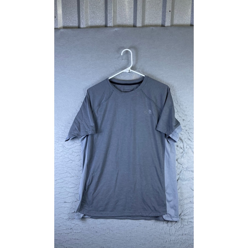 The North Face T-Shirt Mens M Grey Excellent Short Sleeve Performance Hiking Tee
